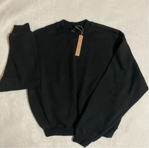 SKIMS Cotton Fleece Crewneck Pullover Sweatshirt S