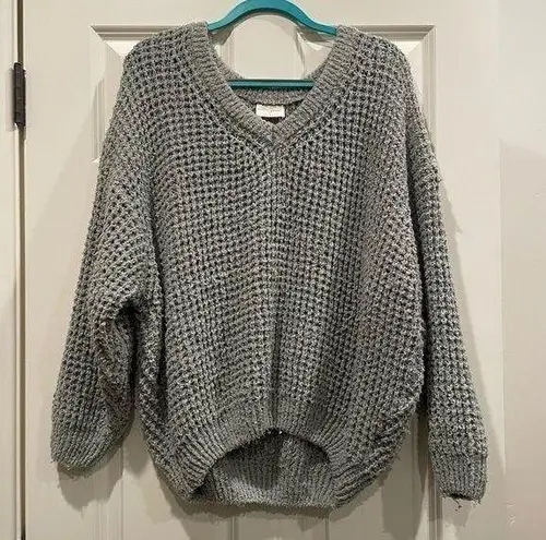 Allie Rose Olive Green Slouchy Sweater