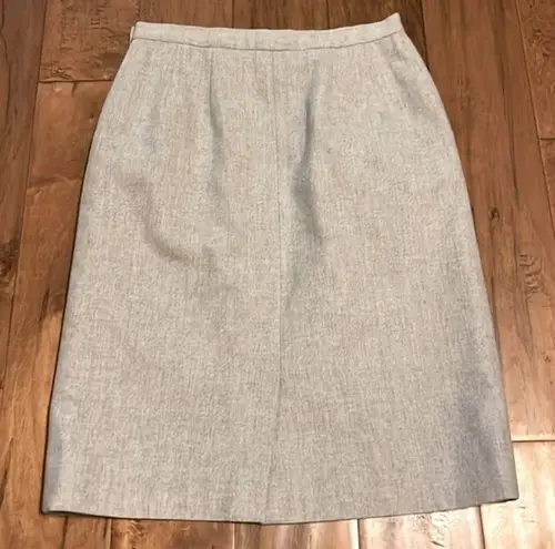 Pendleton Vintage Gray Wool  Pencil Skirt