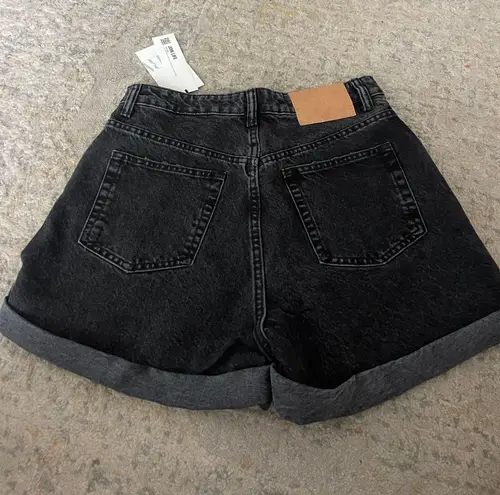 ZARA Black Mom Jean Shorts