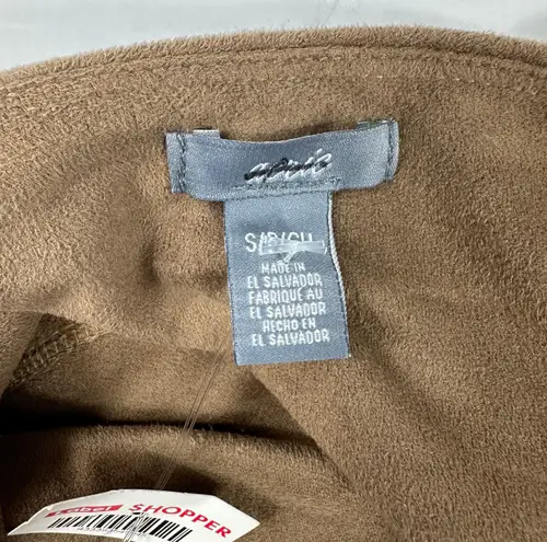 Aerie faux suede bandeau bralette top Brown