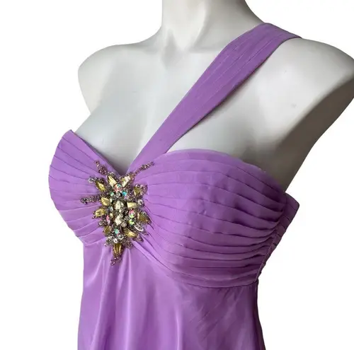 New, Evenings by Allure Lilac Mini Prom Dress, Sz 10