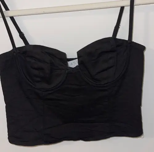 ASTR black Crop Top