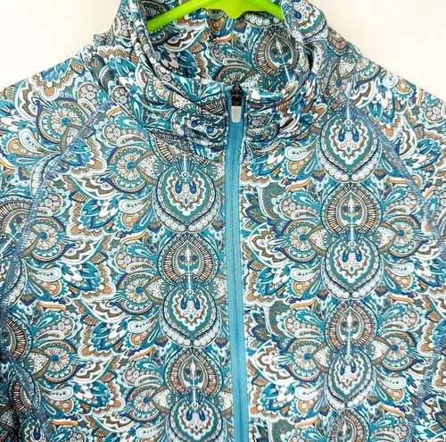 Peter Millar  Jacket Womens M Active Wear Full Zip Sun Protection Golf Paisley