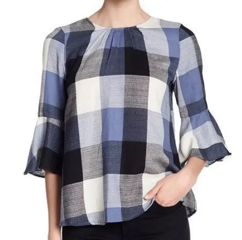 M anthropologie RO&DE Brown Plaid Shirt