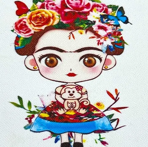 NWT PRINCESS Accessories Frida Kahlo white shoulder or crossbody bag