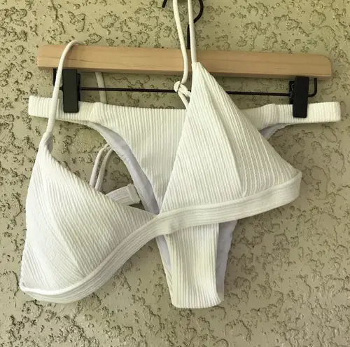 White Bikini Set Size M