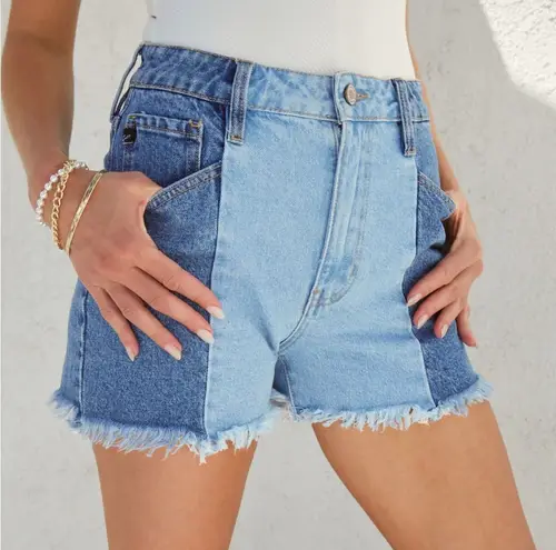 KanCan USA KanCan Two Toned High Waisted Shorts