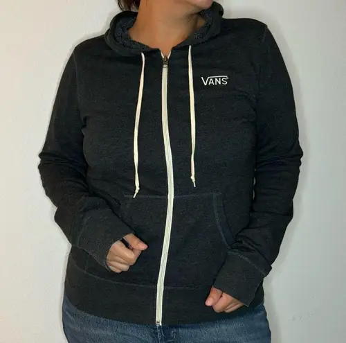 Vans  Black Zip-up Hooded Sweatshirt size XL