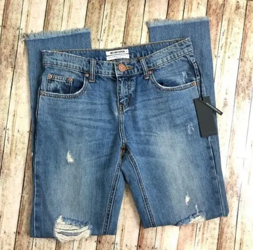 One Teaspoon NEW  Blue Buoy Awesome Baggies Jeans Sz 25 Ripped Booty Flirty