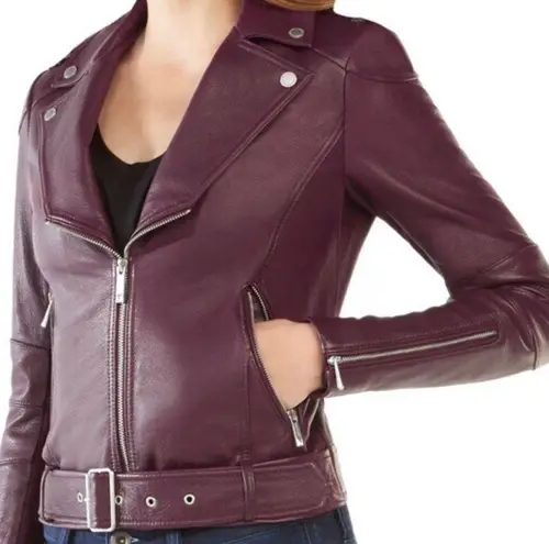 BCBGMaxAzriaLeather Motto Jacket