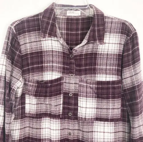 Full Tilt  Plaid Flannel Button Down Western Shirt Size M