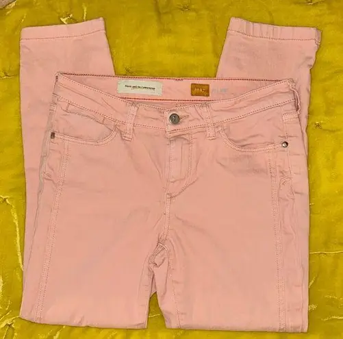 Pilcro and the Letterpress Pilcro and the Letterman Size 27 Pink Cropped Skinny Jeans