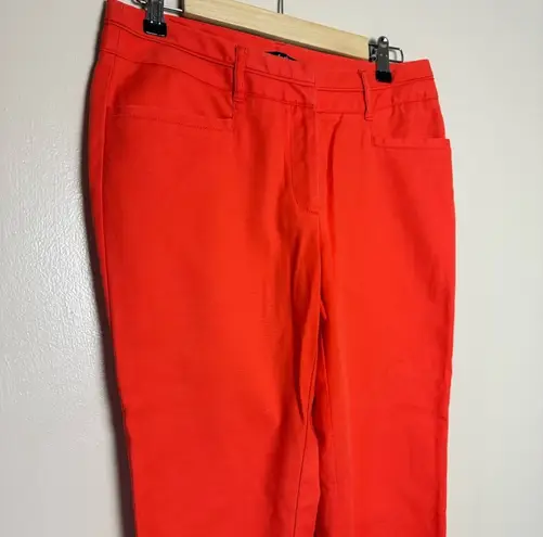 CLEARANCE! Tomato Red Cotton Pants Size 6 EUC