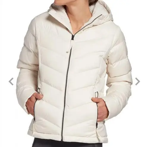 Anne Klein  Vintage White Hooded Down Jacket SP XC Host Pick 9/21!