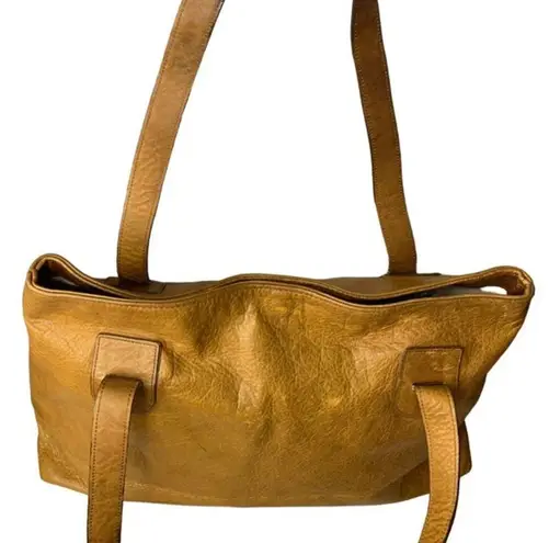 DARK'S Designs in Leather Tote American Bison Leather Made in USA Brown