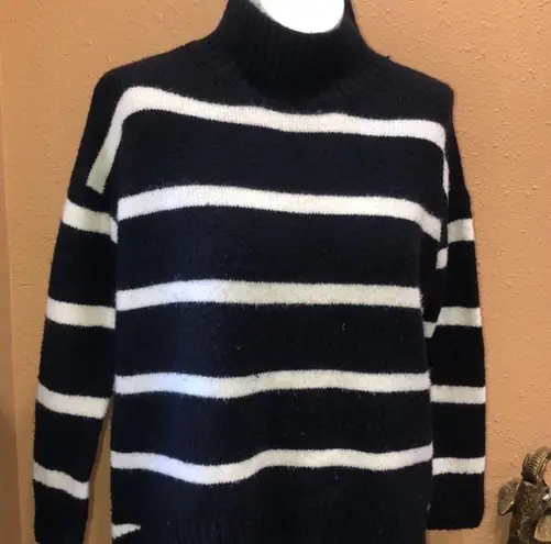 Workshop Republic Clothing Workshop Striped cowl neck sweater