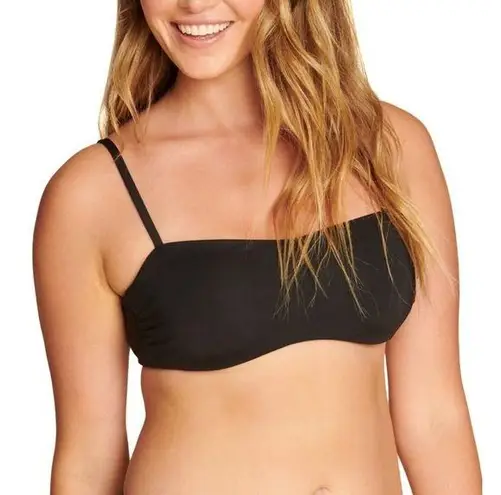 ANDIE  Swim The Newport Bandeau Style Bikini Top in Black Size Medium NWT