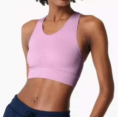 Sweaty Betty  Lilac Light Purple Stamina Workout Bra Gym Size M