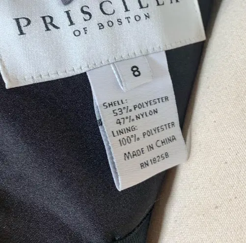 Priscilla of Boston Strapless Formal Evening Maxi Dress Size 8