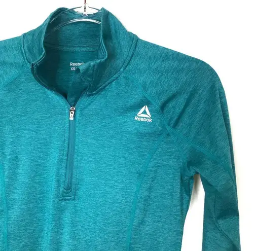 Reebok  | Teal Athletic Pullover 1/4 Zip Jacket XS