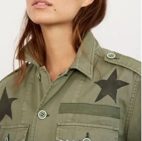 Anthropologie  PISTOLA CAMILO UTILITY JACKET GREEN STARS S