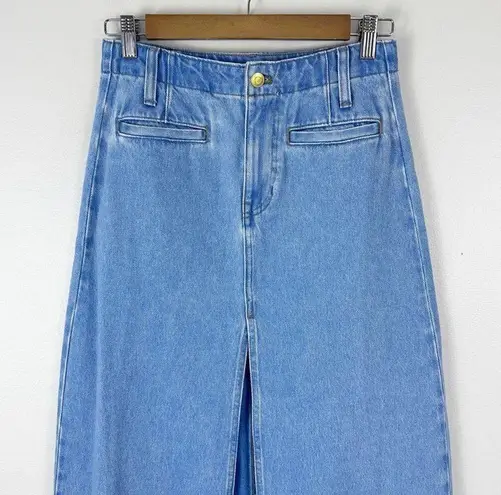 J.Crew  Denim maxi skirt in medium indigo wash Size 25 Style BY454