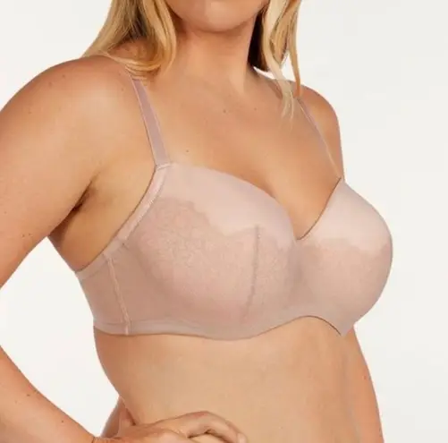 Third Love • Eyelash Lace Demi Bra nude beige Atmosphere soft padded underwire