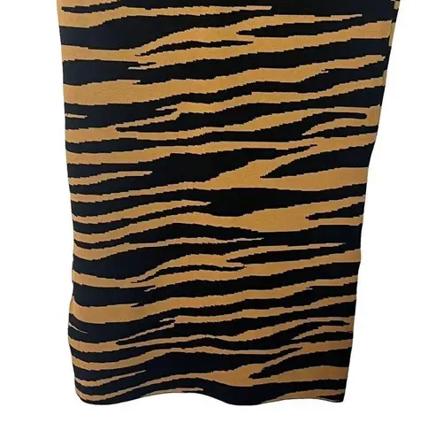 GRLFRND  x Revolve Toni Midi Bodycon Skirt in Zebra Black and Gold Size Small S