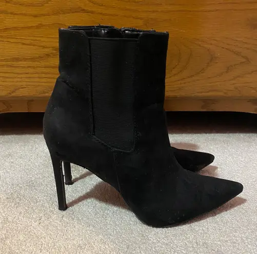 INC Black Bootie Heels