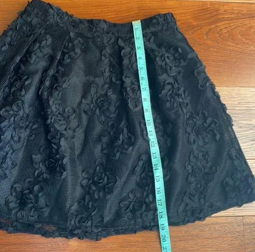 Worthington Floral Lace Black Tutú Skirt