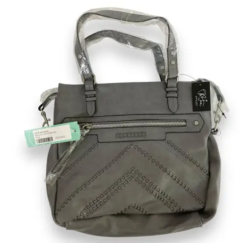 Elle & Jae Gypset Stenson Gray Textured Mini Tote Shoulder Crossbody Bag