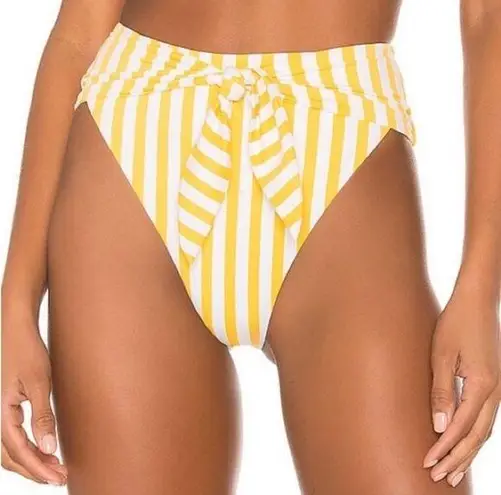 ONIA  x WeWoreWhat NWT Riviera Cabana Striped Bottoms in 827 Citrus- Small