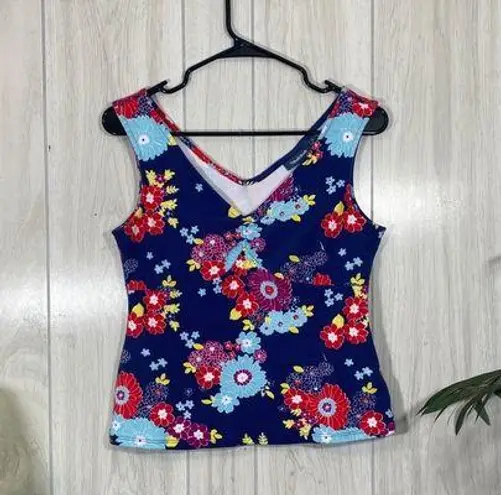 Modcloth  Floral Tank Top size L Large