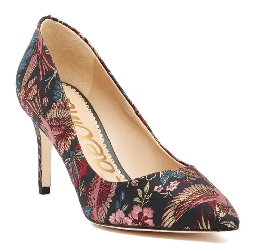 Sam Edelman Tristan Bird Print Pumps Black Size 7.5 45 62 Off Retail From Maegan