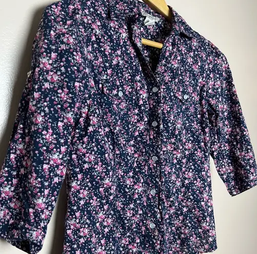 Fun & Flirt CLEARANCE! Floral Snap Down Shirt Size S EUC
