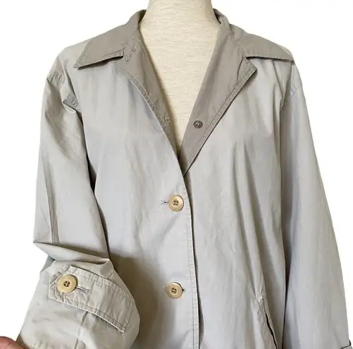 London Fog Lightweight Jacket Tan Cream Size Large