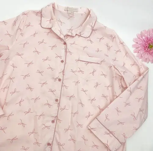 Gal Meets Glam Nightshirt Pajamas Cotton Blush Bow Pink