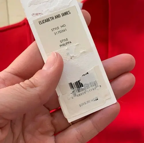 Elizabeth and James NWT $395 Philippa Vermillion