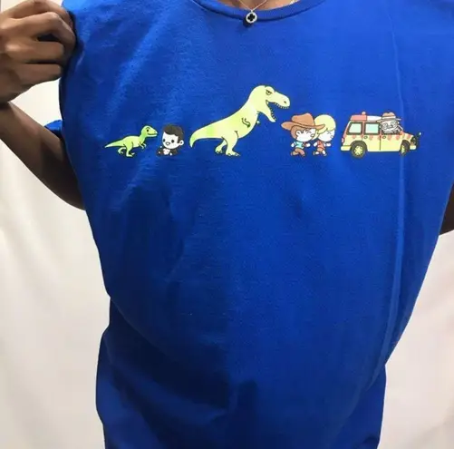 Very cute and funny Jurassic Park graphic t shirt Size XXL