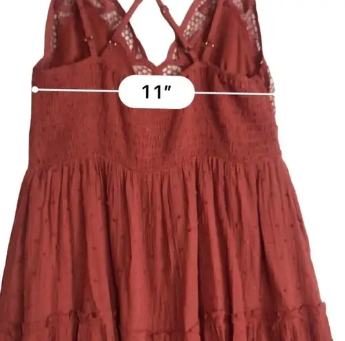 Brand New In Bohemian Burnt Orange Skater Dress Size S