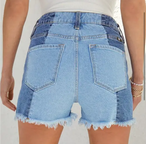 KanCan USA KanCan Two Toned High Waisted Shorts