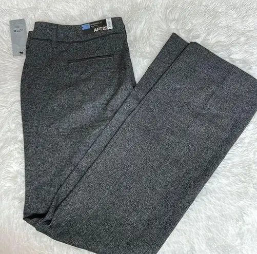 Apt. 9 NWT  Modern Fit Straight Leg Trousers with faux leather Trim Sz 18L