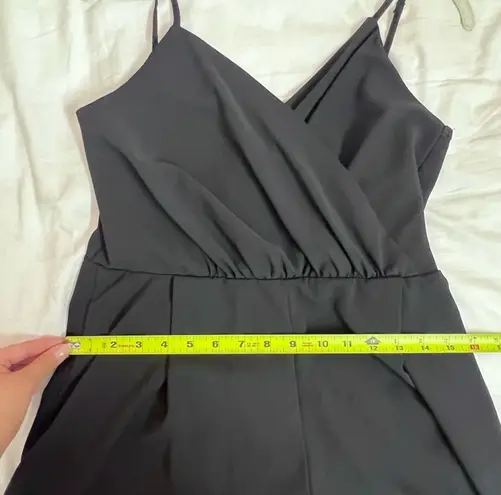 NWOT Solid Black Surplice V