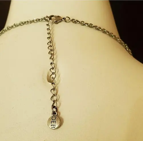 Deb Blue & Green Statement Necklace Green