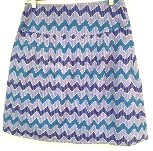 Royal Robbins  wave print a-line skirt 4