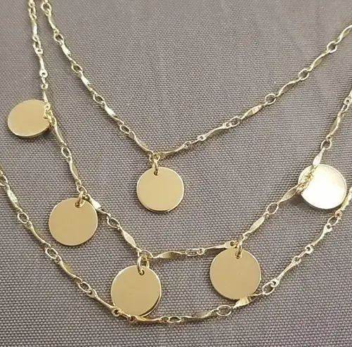 Vanessa Mooney 💕💕 Gold Triple Layered Necklace