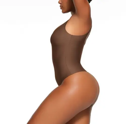 SKIMS NWT Body Unlined Plunge Thong Bodysuit Jasper Small (SOLD OUT)