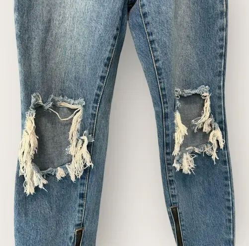 One Teaspoon Freebirds Pacifica Low-rise Busted Knees Jeans