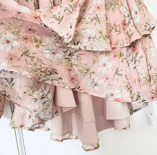 Yumi Kim  Flower Mini Ruffle Dress in Eden Blush Floral Medium NWT Retail $238